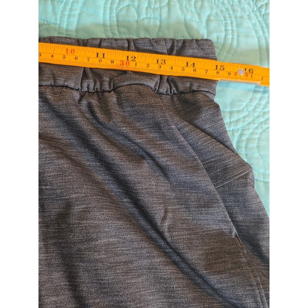 Lululemon On The Fly Shorts 8 Heathered Charcoal Grey Drawstring W7AGFS - Picture 6 of 8